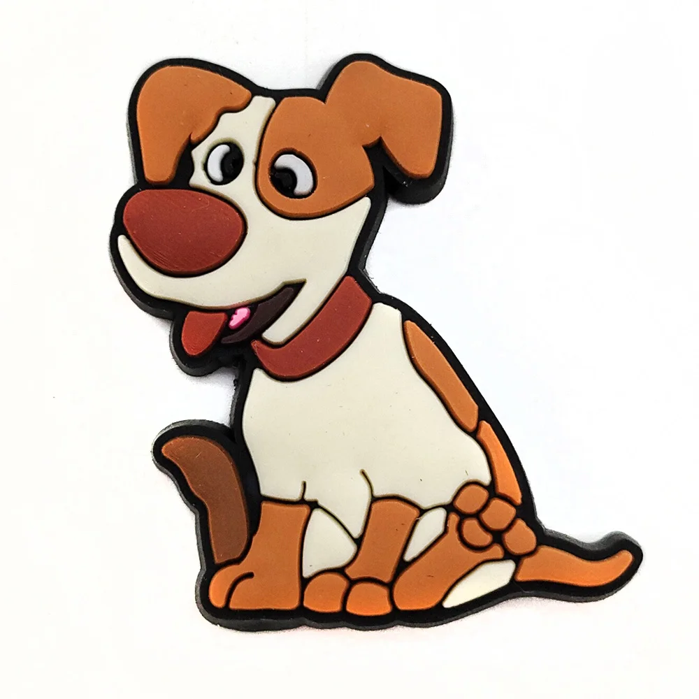 1PCS PVC Pekingese Shoe Charms Accessories Buckle Fit Wristbands Shoe Charms Decoration