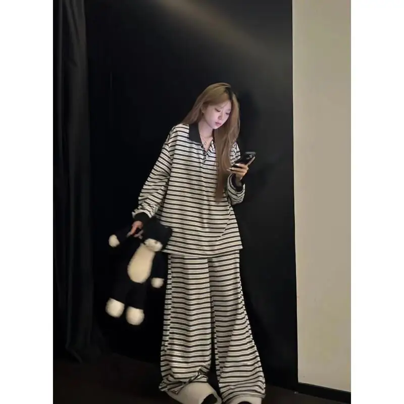 Pjs Set Women's Pajama Set Women's Warm Winter Pajamas Fashionable Home Clothes, Pajamas Cute and Soft Pajama Set Hoodie Sweater