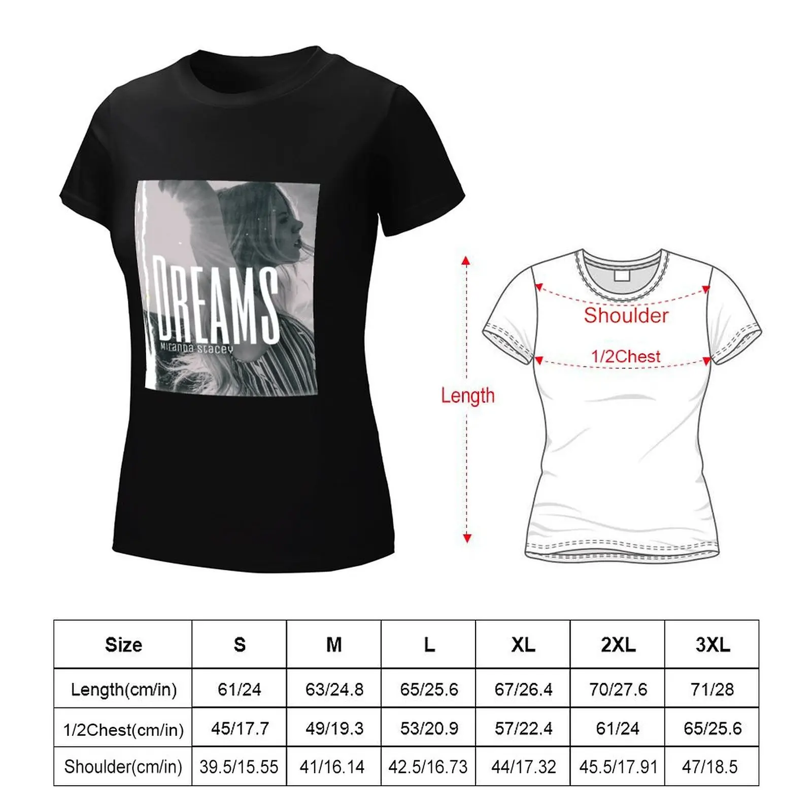 Dreams T-Shirt graphics Aesthetic clothing summer clothes designer clothes Women luxury