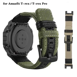 Nylon Strap Bracelet For Huami Amazfit T-rex  Smart Watch Replacement Watchbands For Amazfit T-Rex Pro Sport Elastic Wrist Strap