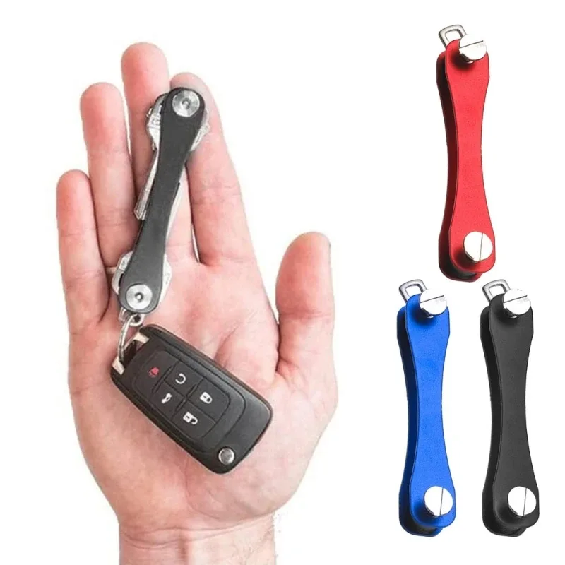 Aerospace Aluminum Key Organizer, Portable Key Storage Solution With Anti-Scratch Design, Business Key Holder For Daily Use