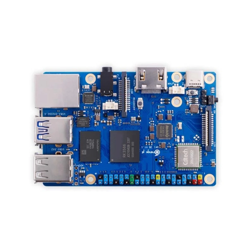 For Orange Pi 3B Single Board Computer - Ram RK3566 1.8Ghz Chip WIFI-BT 4K Video Development Board Durable Easy To Use (2GB)