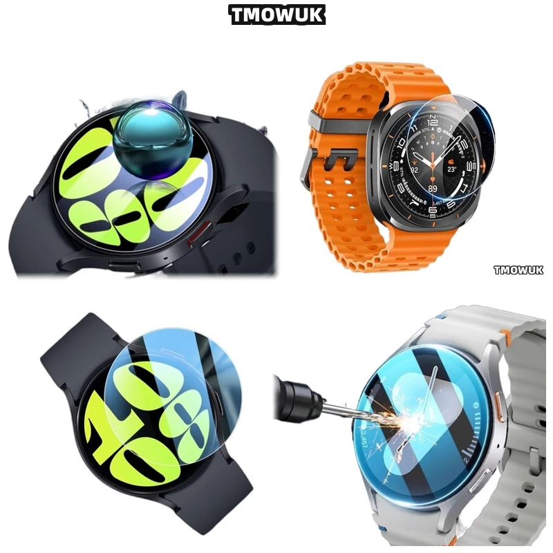 

For Samsung Galaxy Watch6 Classic 40mm Watch7 Ultra FE 47 44 43mm Anti - Scratch Tempered Glass HD Screen Film