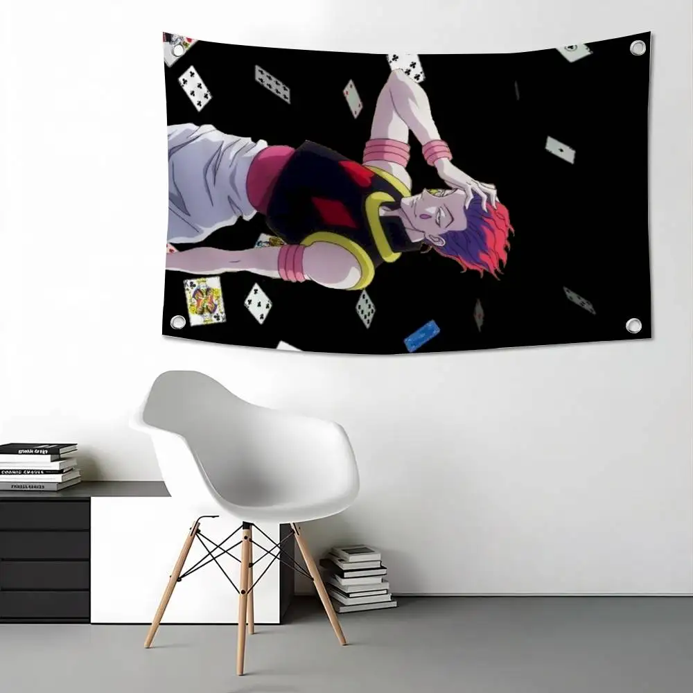 H-Hisoka Morow Hunter x Hunter Flag Suitable For Party Club Outdoor Interior Wall Decoration Banner Fans Gift