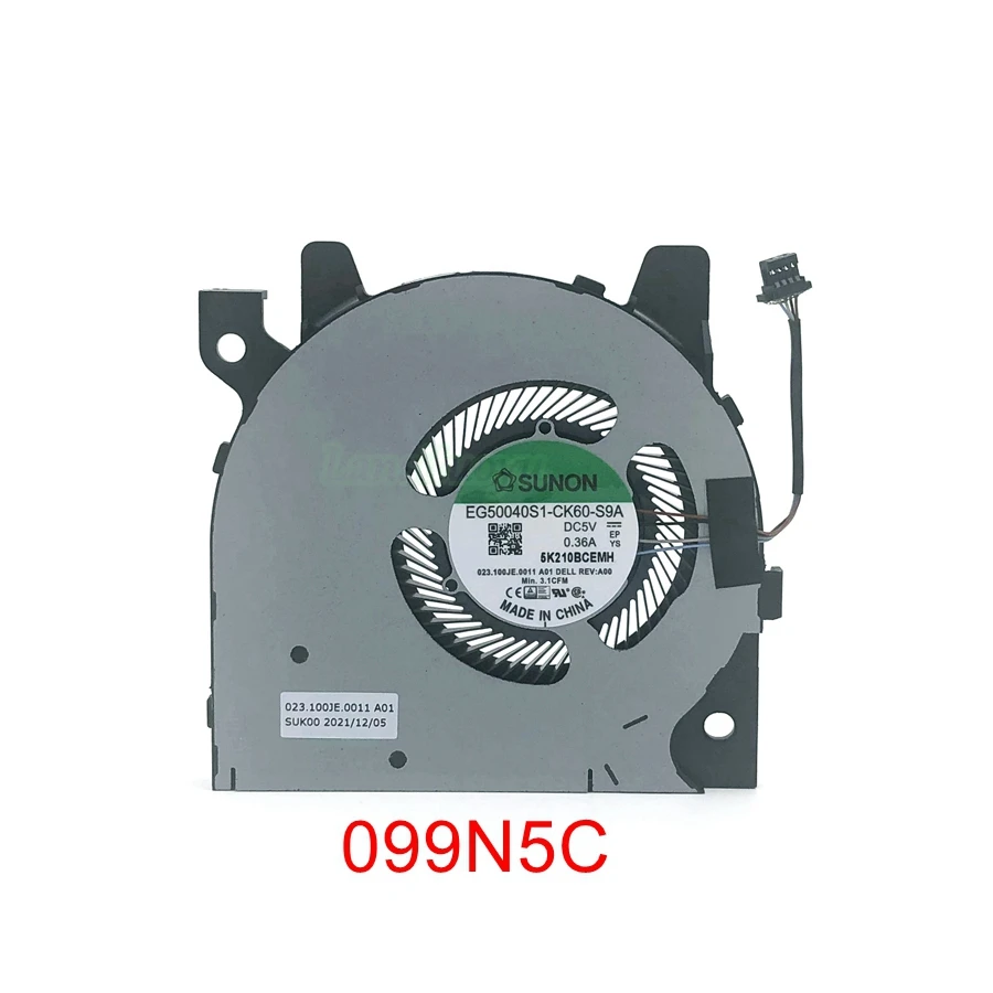 مروحة تبريد للابتوب inspiron 13 من dline ، 2 في 1 ، pb70f05hn2 ، ، 7.5 ، 099n5c ، dc5v ، جديدة