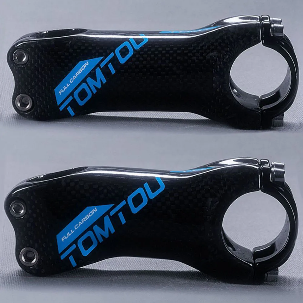 

TOMTOU Bike Stem Ultralight 3K Gloss Carbon Fibre Stem For 31.8mm Handlebar Mountain Road Bicycle Parts