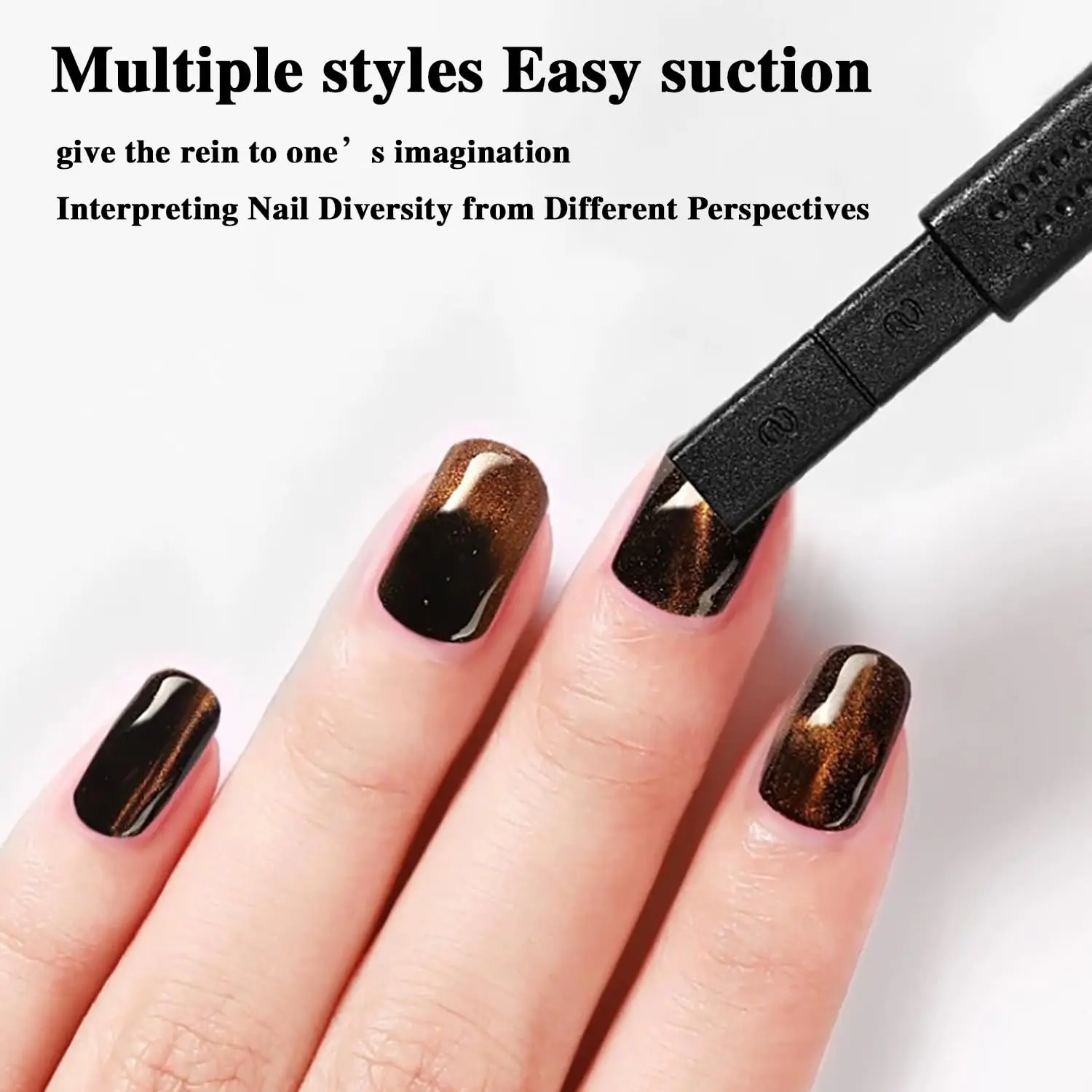 Professional Double-Headed Cat Eye Nail Magnet 3D Magnetic Tool for Gel Polish Art Streak-Free Salon DIY Manicure