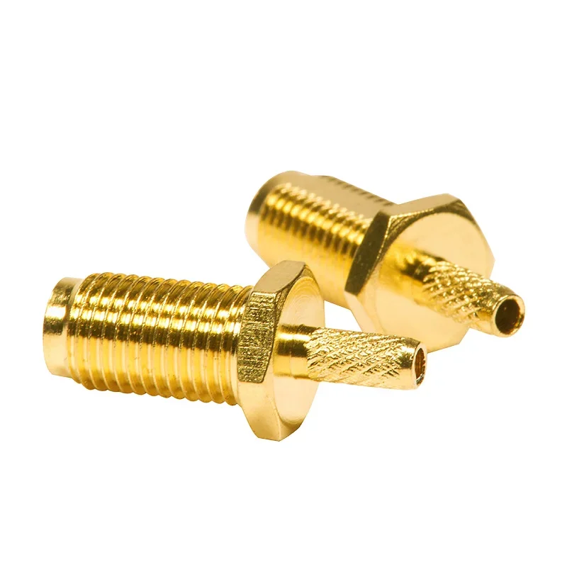 Male Plug Female Jack SMA-KY-1.5 Crimp RF Coaxial Connector for RG174 RG178 RG316 Cable Wire Terminals