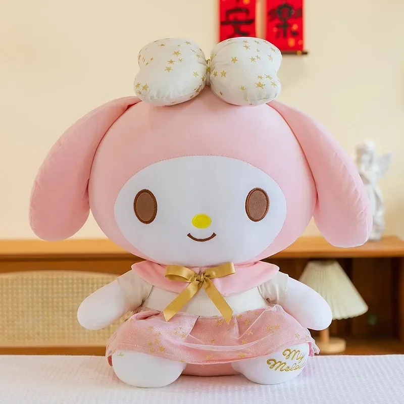 ตุ๊กตาซานริโอ้ คาวาอิ เฮลโล คิตตี้ เมโลดี้ สีชมพูทอง ตุ๊กตาขนนุ่ม เมโลดี้ หมอนนุ่ม แพลตตินัม ของขวัญวันเกิดสำหรับเด็ก