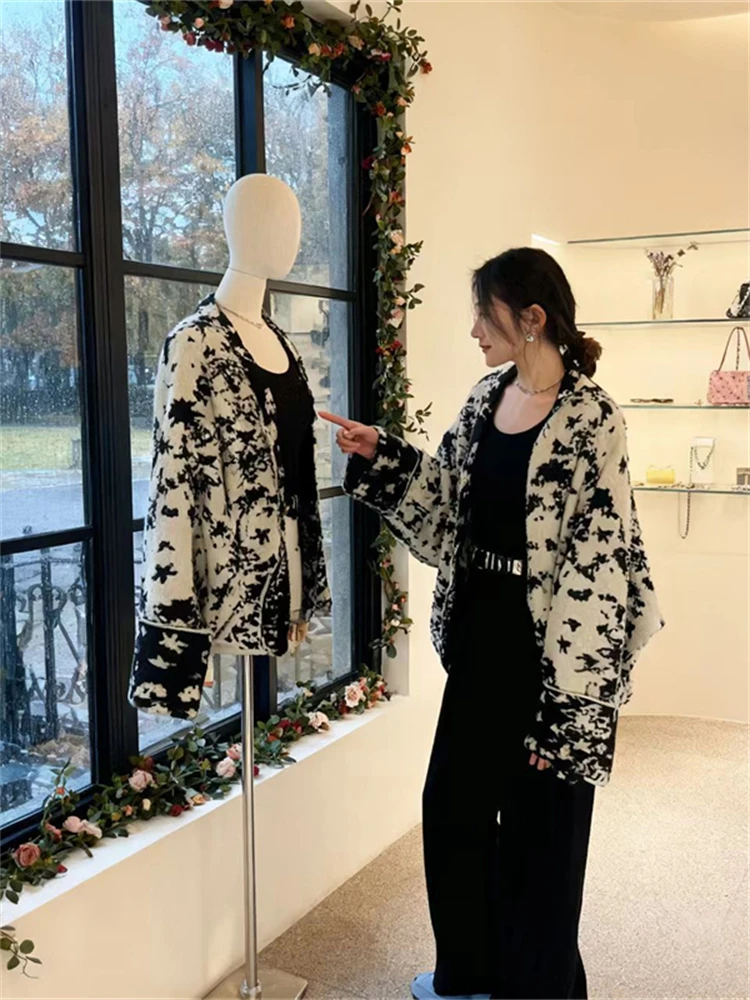 

Модный свободный вязаный свитер с рукавами «летучая мышь» для женщин: новинка весенней коллекции, элегантный и стильный топ премиум-класса