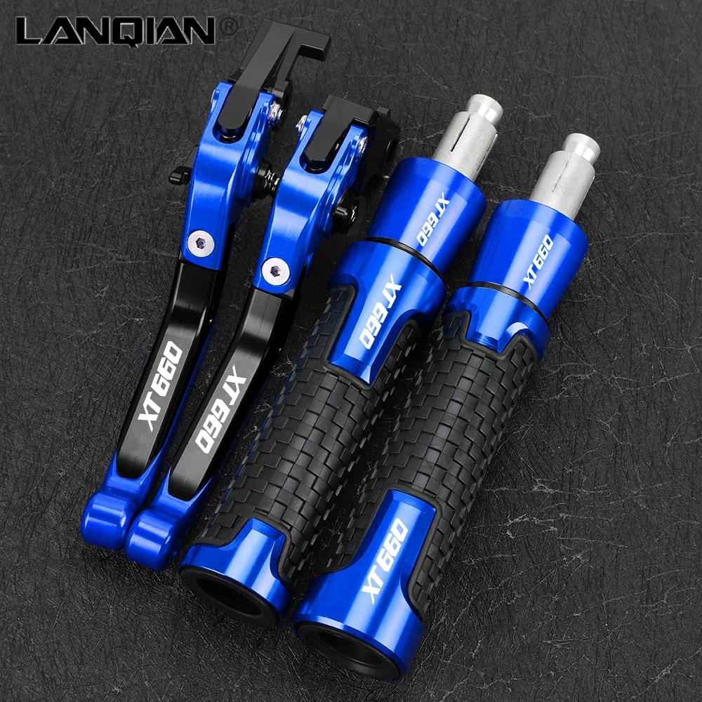 

Foldable Brake Clutch Levers 22MM 24MM Handlebar Knobs Handle Grips Ends For YAMAHA XT660 XT660R XT660X Tenere XT 660 2004-2017