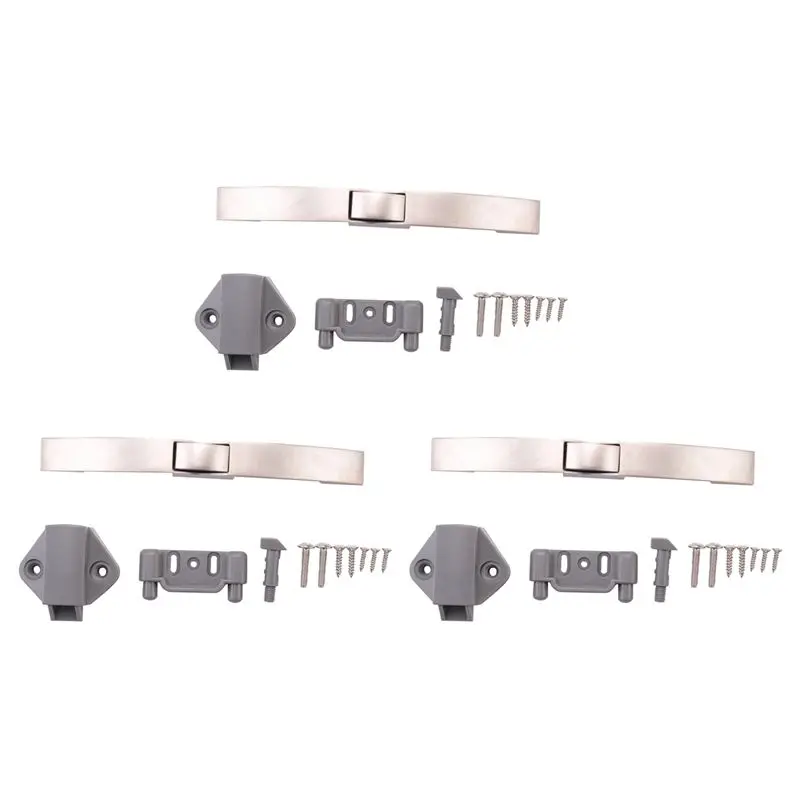ABKJ-3X Camper Car Push Lock RV Caravan Boat Cabinet Locks Handle Home Drawer Latch Button Locks Furniture Door Lock C