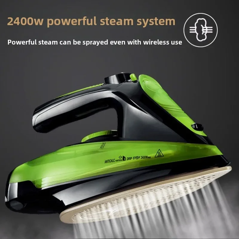

‌Portable Steam Iron‌ - Wireless Handheld Clothes Steamer, Travel Iron with Spray, Wrinkle Remover for Home & Outdoors