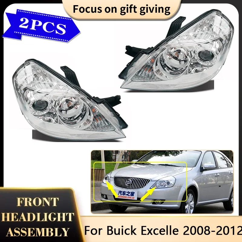 For Buick Excelle 2008 2009 2010 2011 2012 Front Headlight Assembly Headlamp Clear Lens Signal Turn Head Light Lamp Accessories