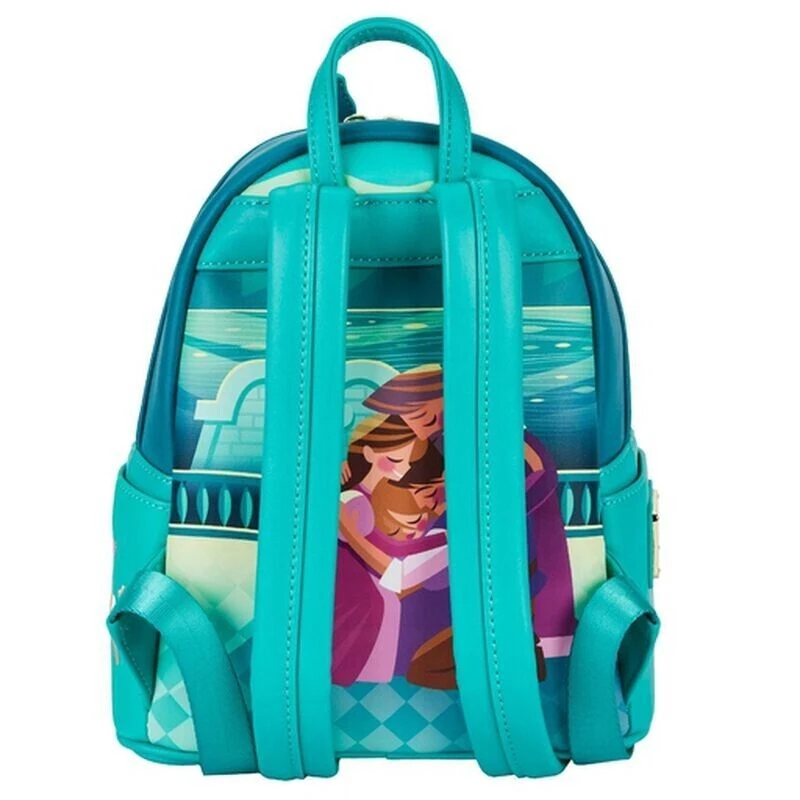 Disney Loungefly Rapunzel Castle Series Glow In The Dark Mini Backpack Cartoon Casual Backpack Gives Girls A Surprise Gifts