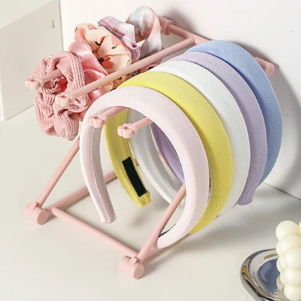 

Adjustable Headbands Rack Organizer Foldable Hair Hoops Lightweight Wear Resistant Multiple Use Decorative