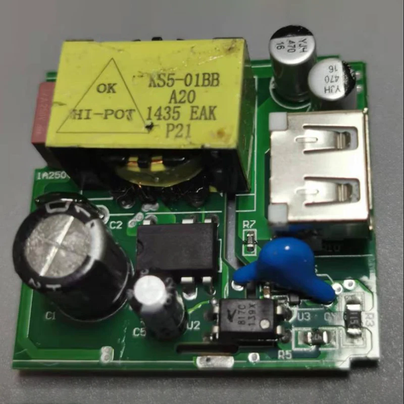 Carte d'adaptateur d'alimentation de commutateur pour la surveillance de la carte de circuit imprimé de chargeur de téléphone portable USB, 5V, 3A