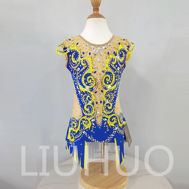 

LIUHUO Rhythmic Gymnastics Leotard Competitive Cheerleading Performance For Children