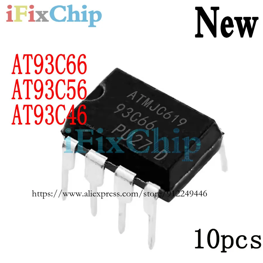 

10Pcs Brand New AT93C66 DIP 93C66 93C66A DIP-8 AT93C46 AT93C56 93C46 93C56 AT93C46A AT93C56A AT93C46-10PU-2.7 AT93C56-10PU-2.7