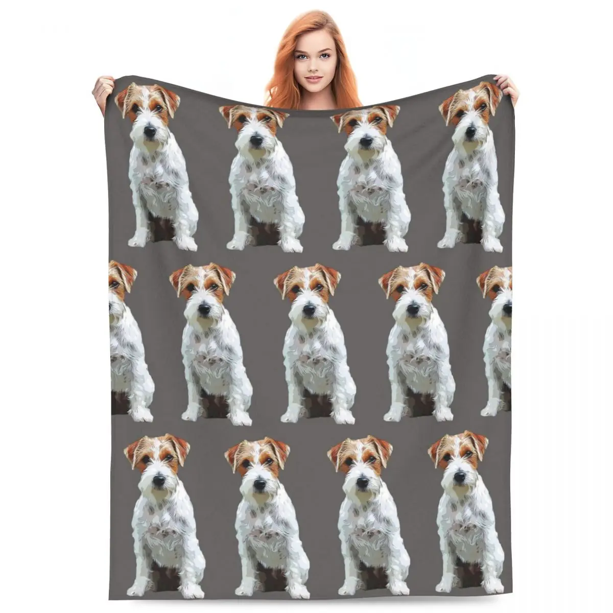 

Джек-рассел-терьер, одеяла для собак, мягкое теплое фланелевое одеяло для кровати, гостиной, пикника, путешествий, домашнего дивана