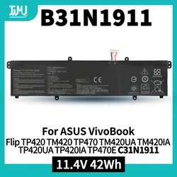 B31N1911 C31N1911 Laptop Battery for ASUS VivoBook Flip 14 TM420IA M413 M413DA TM420IA F413 K413 X413 Notebook X X413FF X421DA