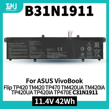 B31N1911 C31N1911 Batería para portátil ASUS VivoBook Flip 14 TM420IA M413 M413DA TM420IA F413 K413 X413 Notebook X X413FF X421DA X421EA X421EP A413FF F413FF K433FA Series 0B200-03580000 0B200-03750000 B0B200-03580300