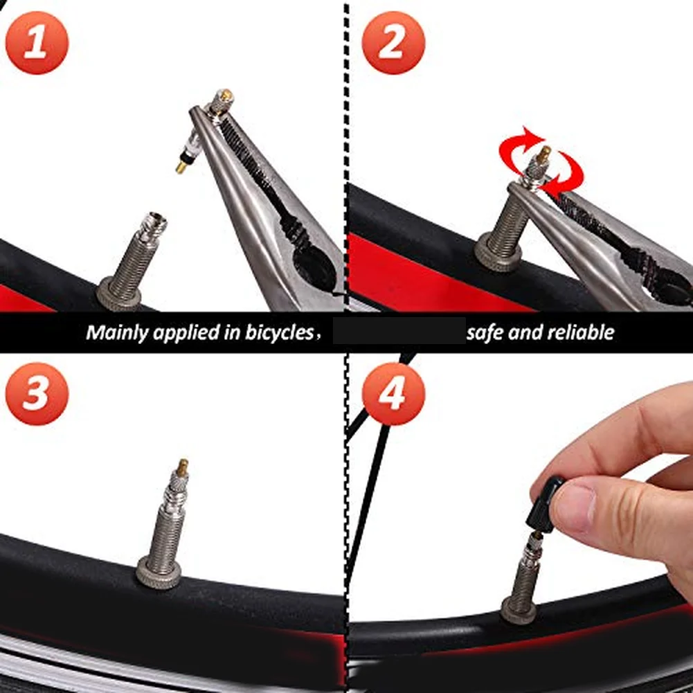 For Cycling Maintenance Brass Valve Core Tire Tube Repair As Shown In The Figure Easy Installation Compact And Portable