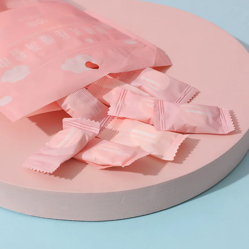Bad komprimierte Handtuch Einweg kapseln Handtücher magische Gesichts pflege Tablette Vlies Reise tragbare Stoff wischt Papier Taschentuch – Detail 13