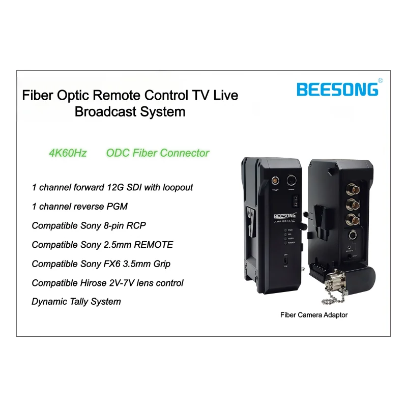 Live Production 12G SDI Fiber Video Transmission Equipment