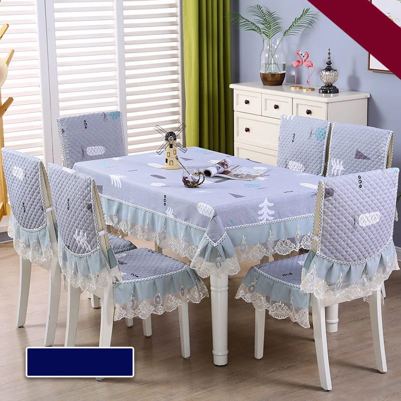 Luxury Dining Tablecloth for Home Decoration, New Elegant Table Cloth with Chair Covers Chair Cushion Set 1/2pc Toalha De Mesa