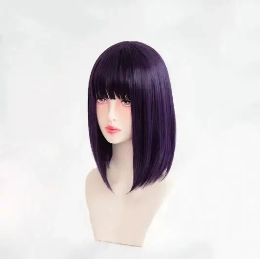 Anime Darling Marin Kitagawa Kuroe Shizuku Cosplay Wig Purple Short Heat Resistant Synthetic Hair Wigs image 3