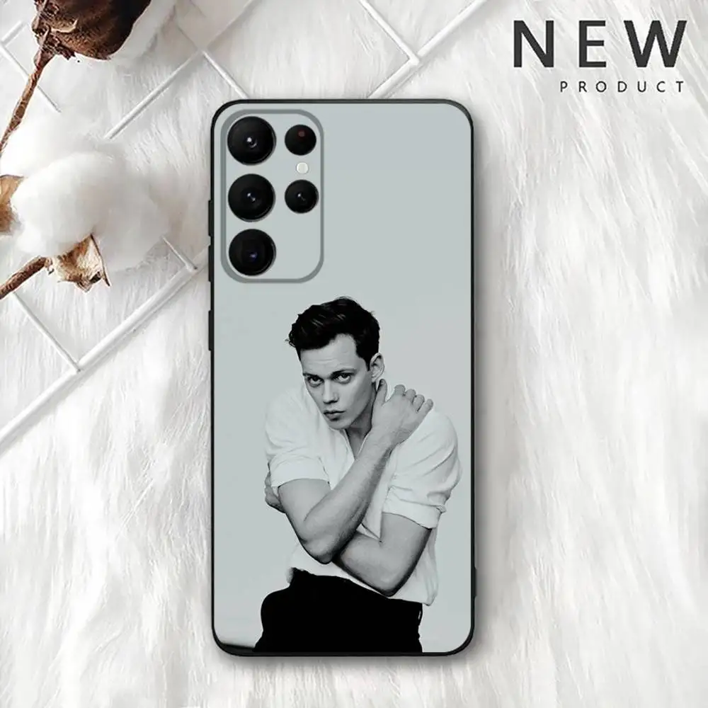 حافظة هاتف Bill Skarsgard لهاتف سامسونج S 25,24,23,22,30,21,10,9,Ultra,Plus,Lite,FE,4,5G حافظة ناعمة سوداء