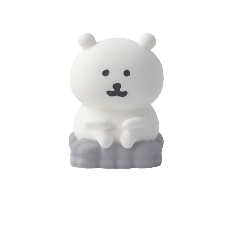 Anime Keycaps, White Bear Themed Mechanical Keyboards, Cute Resin Keycaps, Tablets, Laptops, Gaming Keyboards, Accessories, Gift