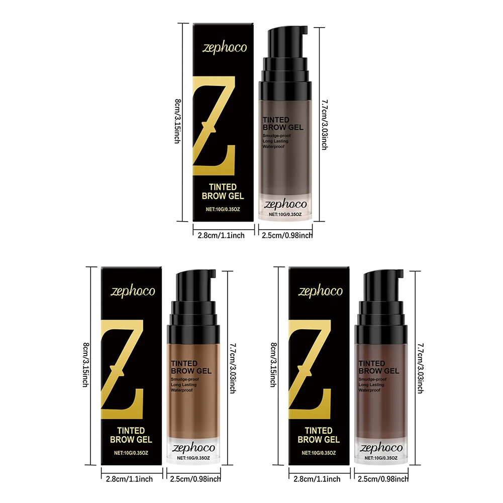 防水アイブロウジェルで、希少な眉毛を埋め、定義するための長持ちする眉毛ティントで、汚れ防止の定義を実現、女性、女の子向け