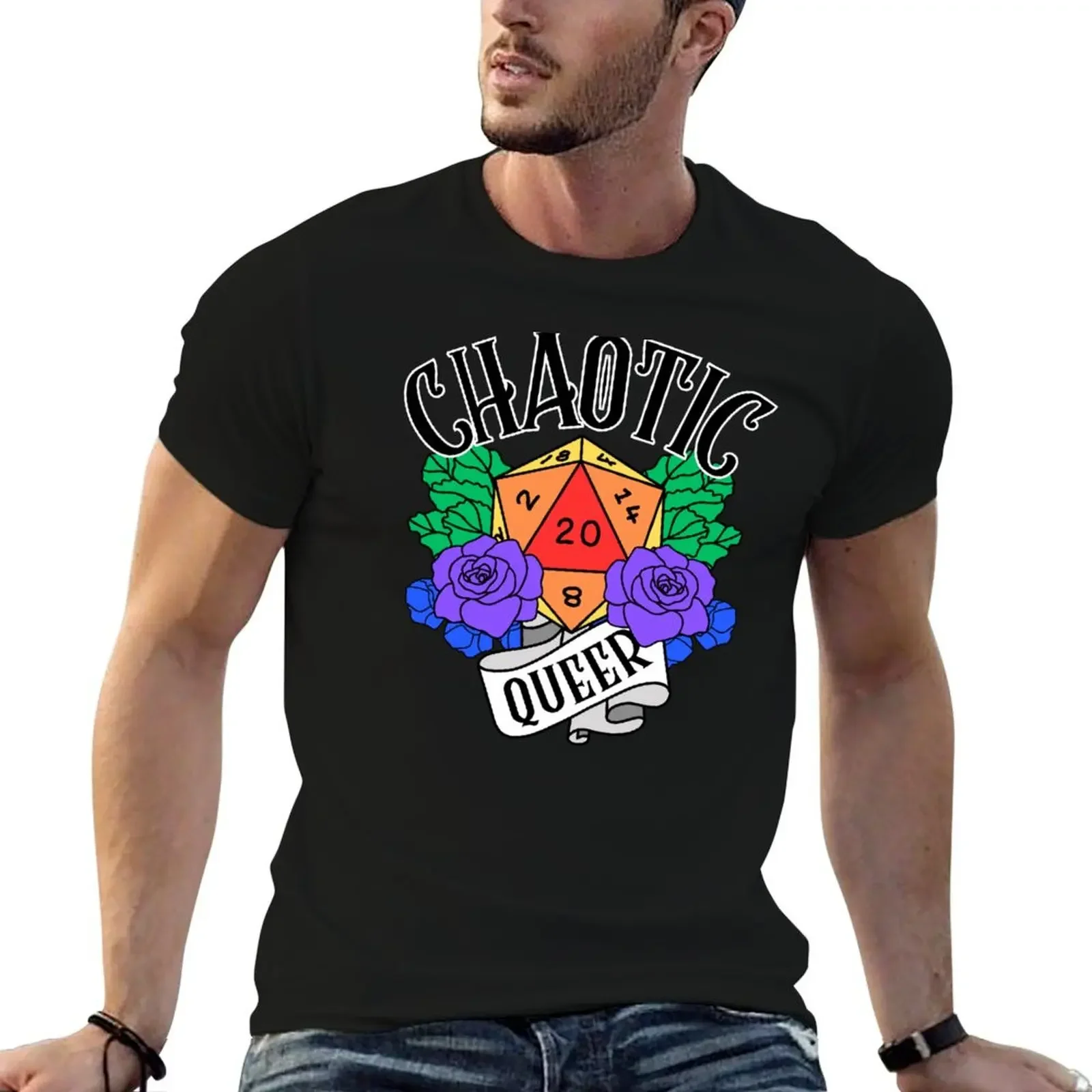 

Chaotic Queer D&D Pride Alignment T-Shirt fashion shirts boys whites outfits for men