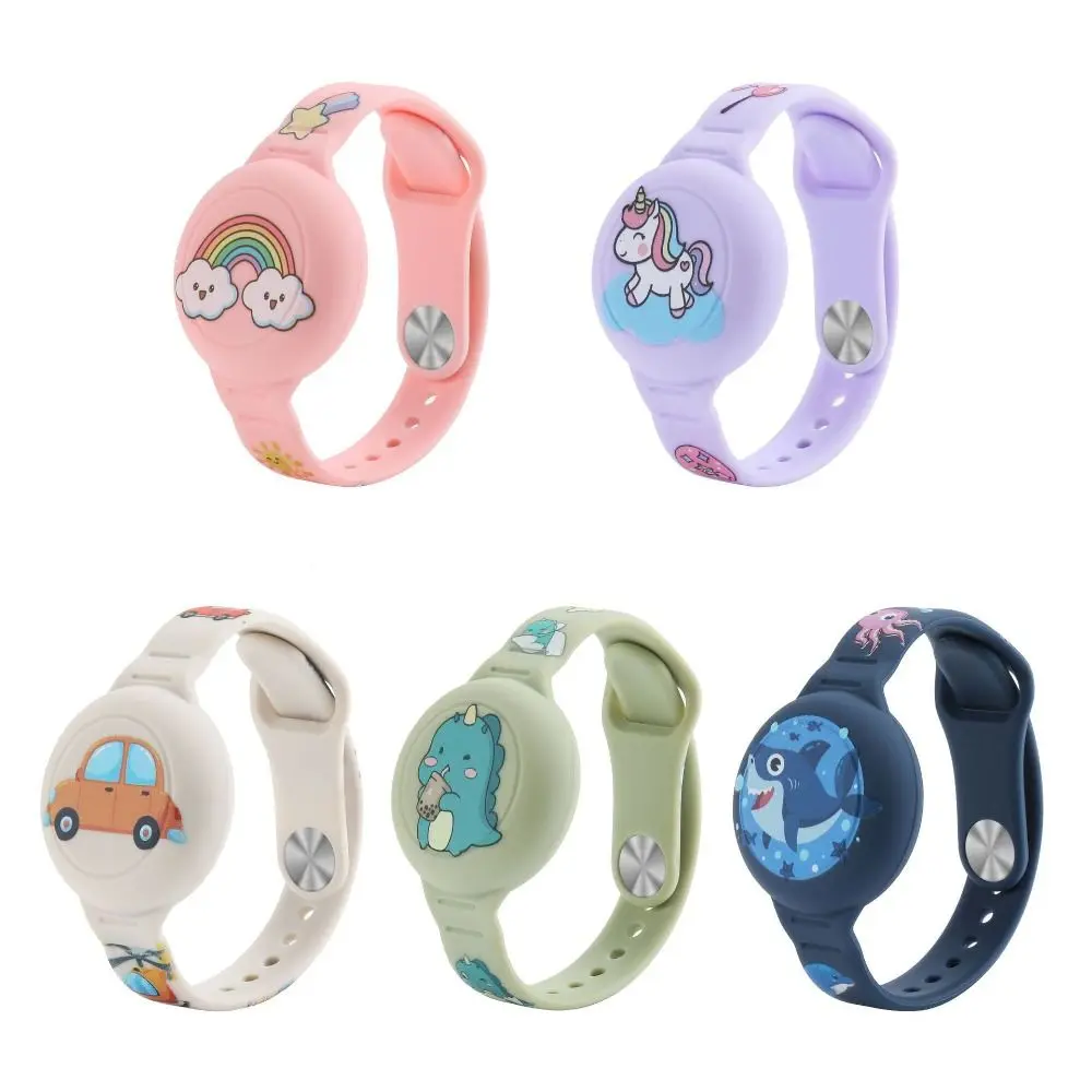 New Waterproof For Apple Airtag Holder Wristband Kids Silicone Case Bracelet Children Tracker Locator For AirTags Watch Band ﻿