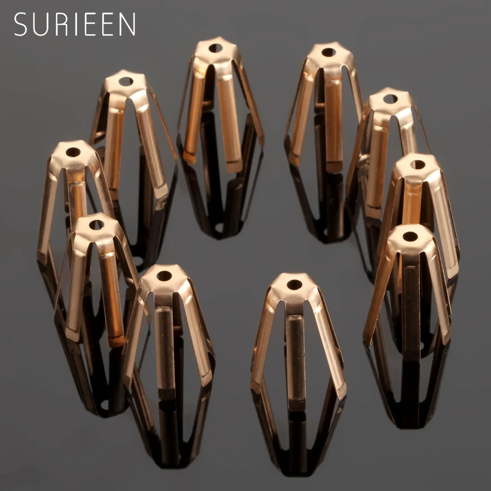 SURIEEN Universal 10 stücke Messing Golf Adapter Spacer Shims Fit 0,335 0,350 Golf Wellen Shim Adapter Golf Club Wellen zubehör