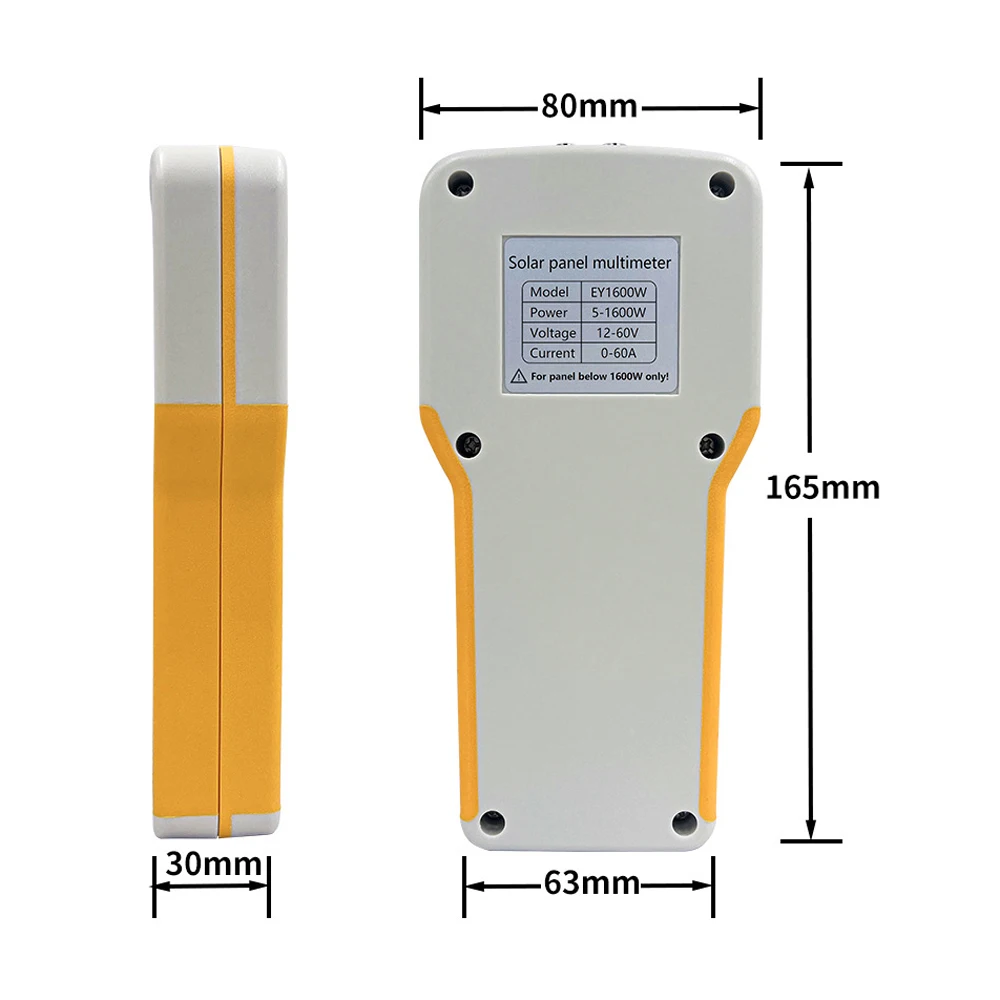 EY1600W Panel fotowoltaiczny multimetr LCD 12-60V 60AMax 1600W automatyczny/ręczny Tester MPPT Panel słoneczny MPPT narzędzie do testowania napięcia