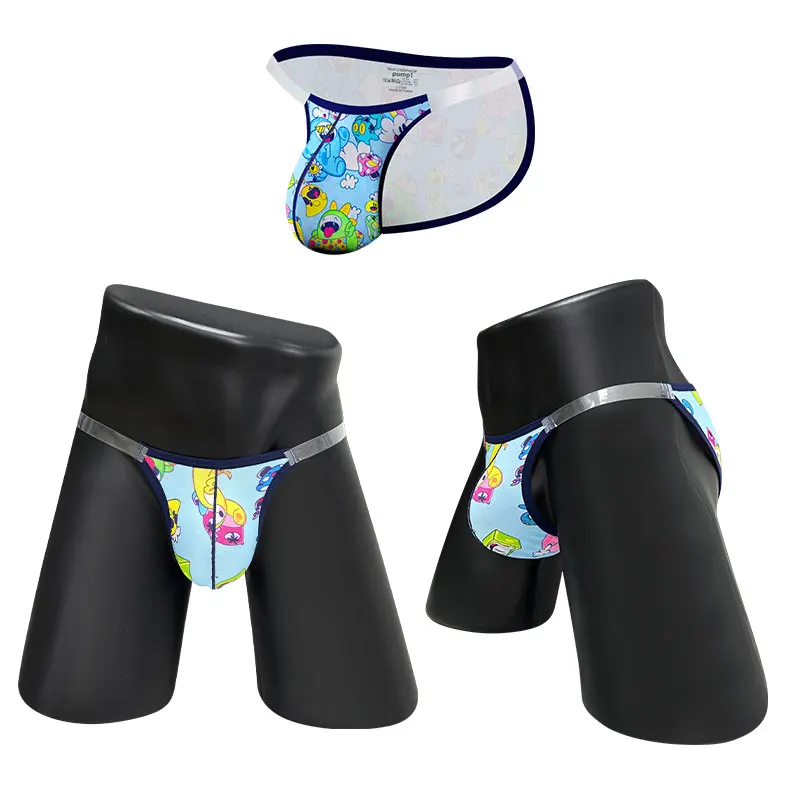 3PCS Man Brief Underwear Hot Sale Modal Graffiti Printed Sexy Underpant Quick Dry Slip Panties Jockstrap Men's Briefs Gaysex