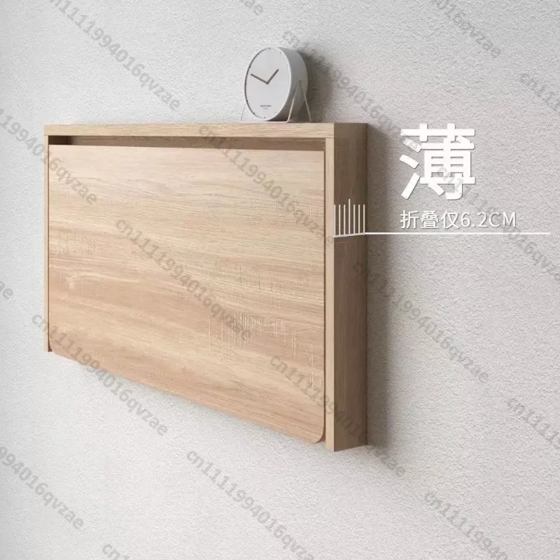 invisible-wall-mounted-folding-table-board-solid-wood-computer-small-apartment-wall-mounted-table-multifunctional-table