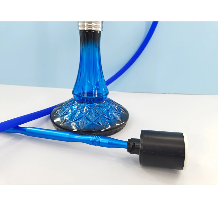 Electric Chicha Shisha Hookah Starter Pump USB Rechargeable LED Light Strong Air Blower 800mAh Portable Hookah Pump Kit