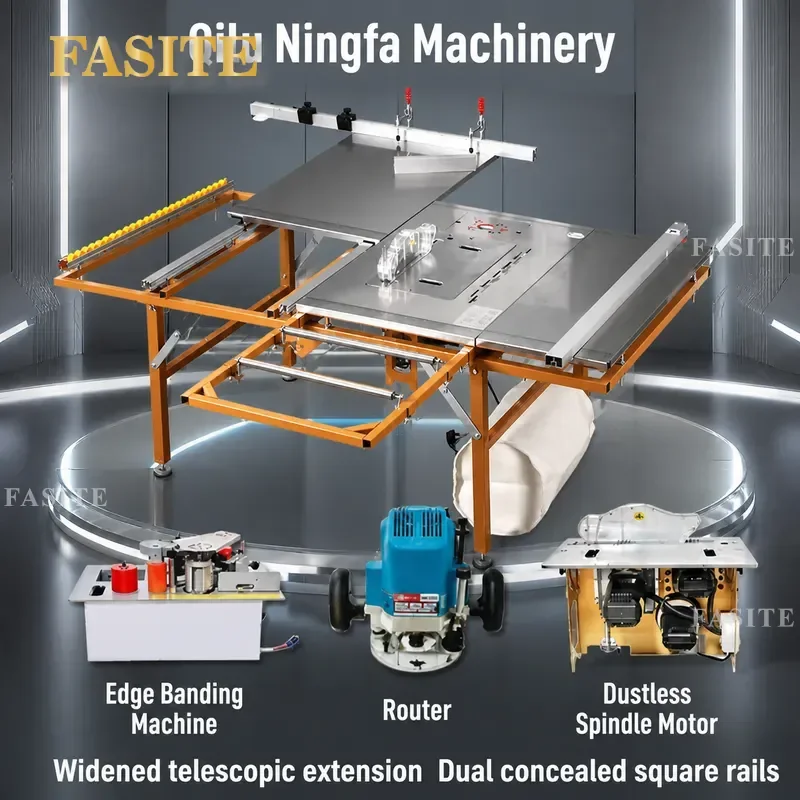 For Woodworking Saw Table Workbench High Push Table Saw Dust Free Multi Functional Folding Home Improvement Machine