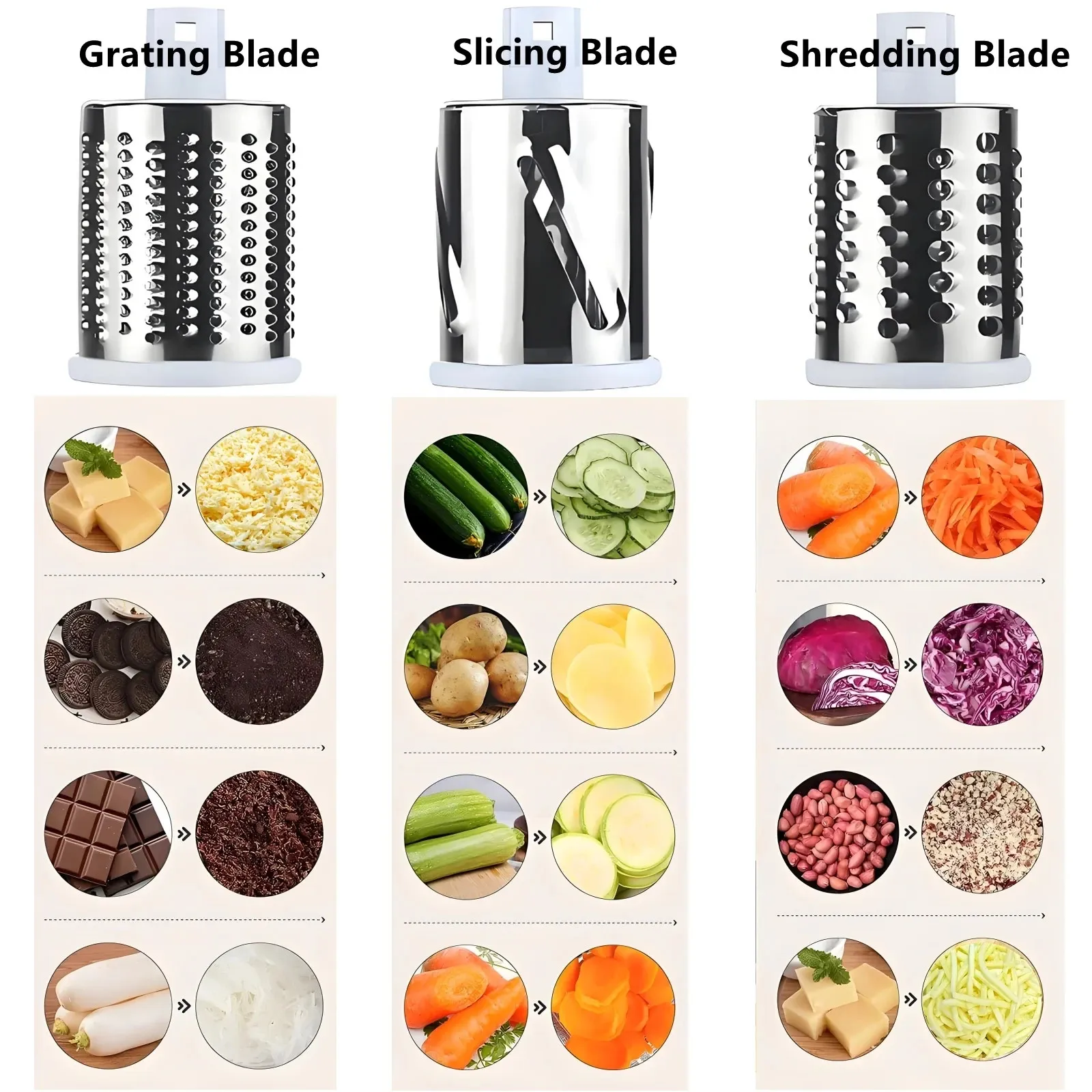 Rotary Cheese Grater Mandoline - Mandoline Slicer ulasan dan harga