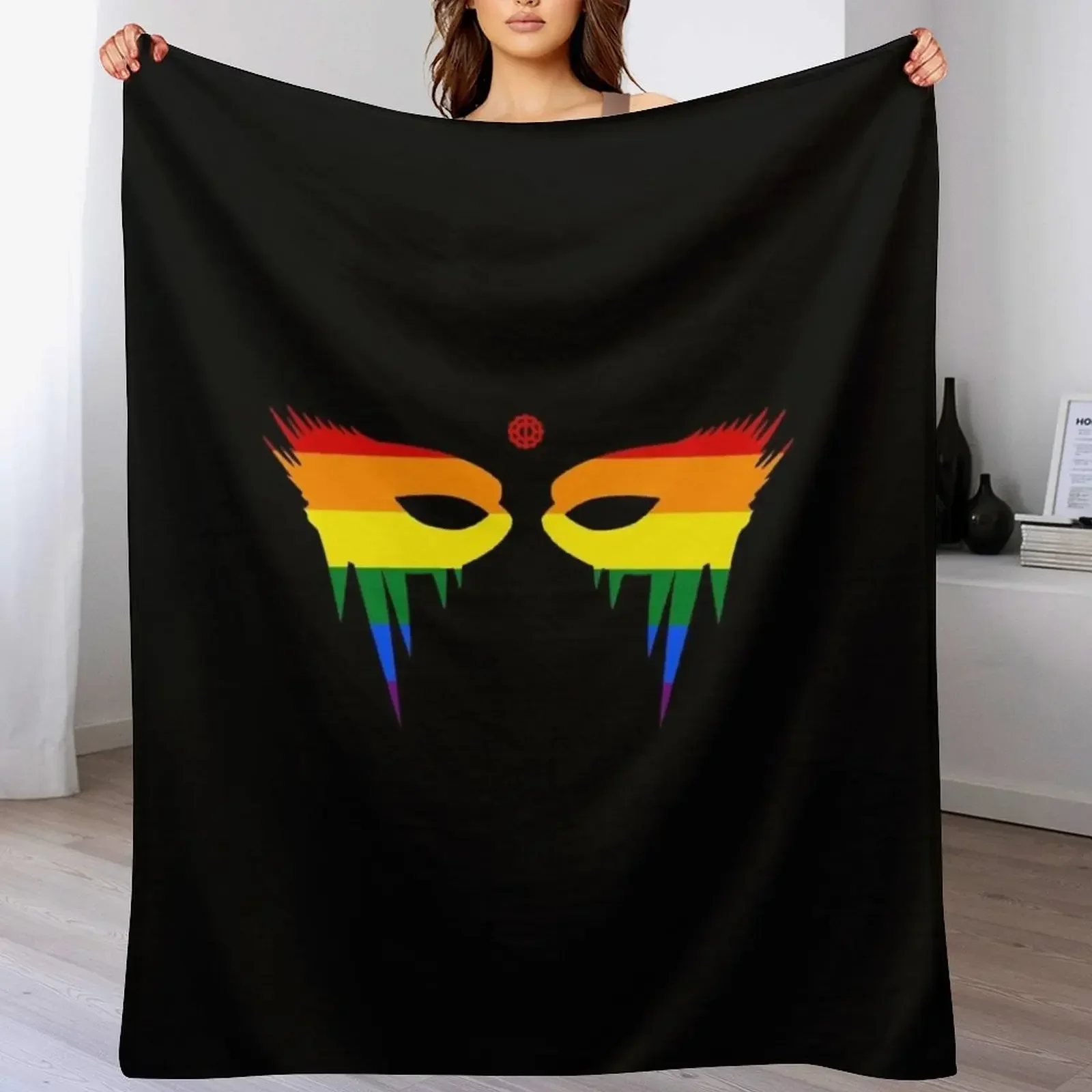 Lexa Warpaint + Headpiece Pride Throw Blanket Large christmas gifts Cute Designers Blankets