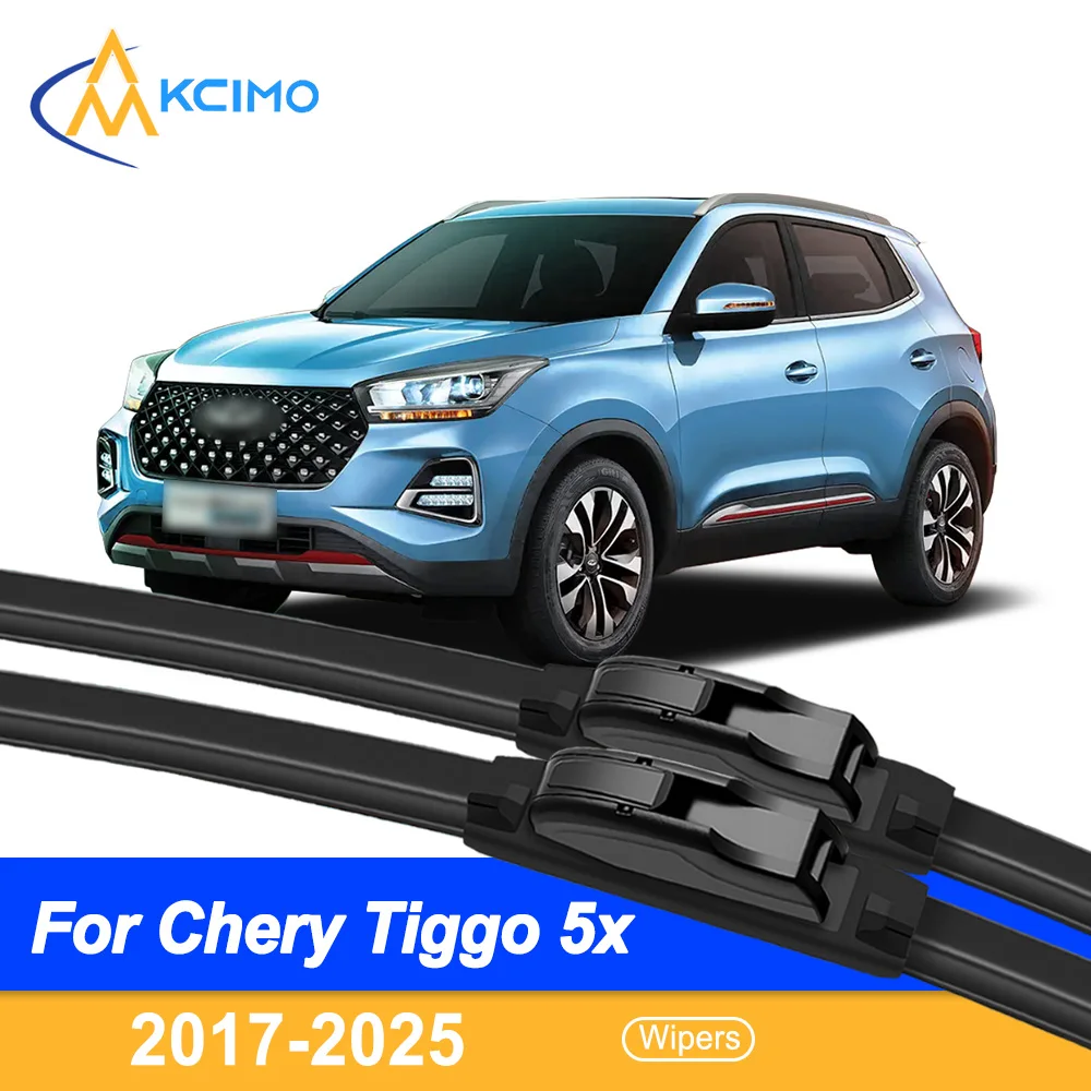 

For Chery Tiggo 5x 2017-2025 Silicone Car Wiper Blades - All Weather Silent Wipers, Quick Release Clip