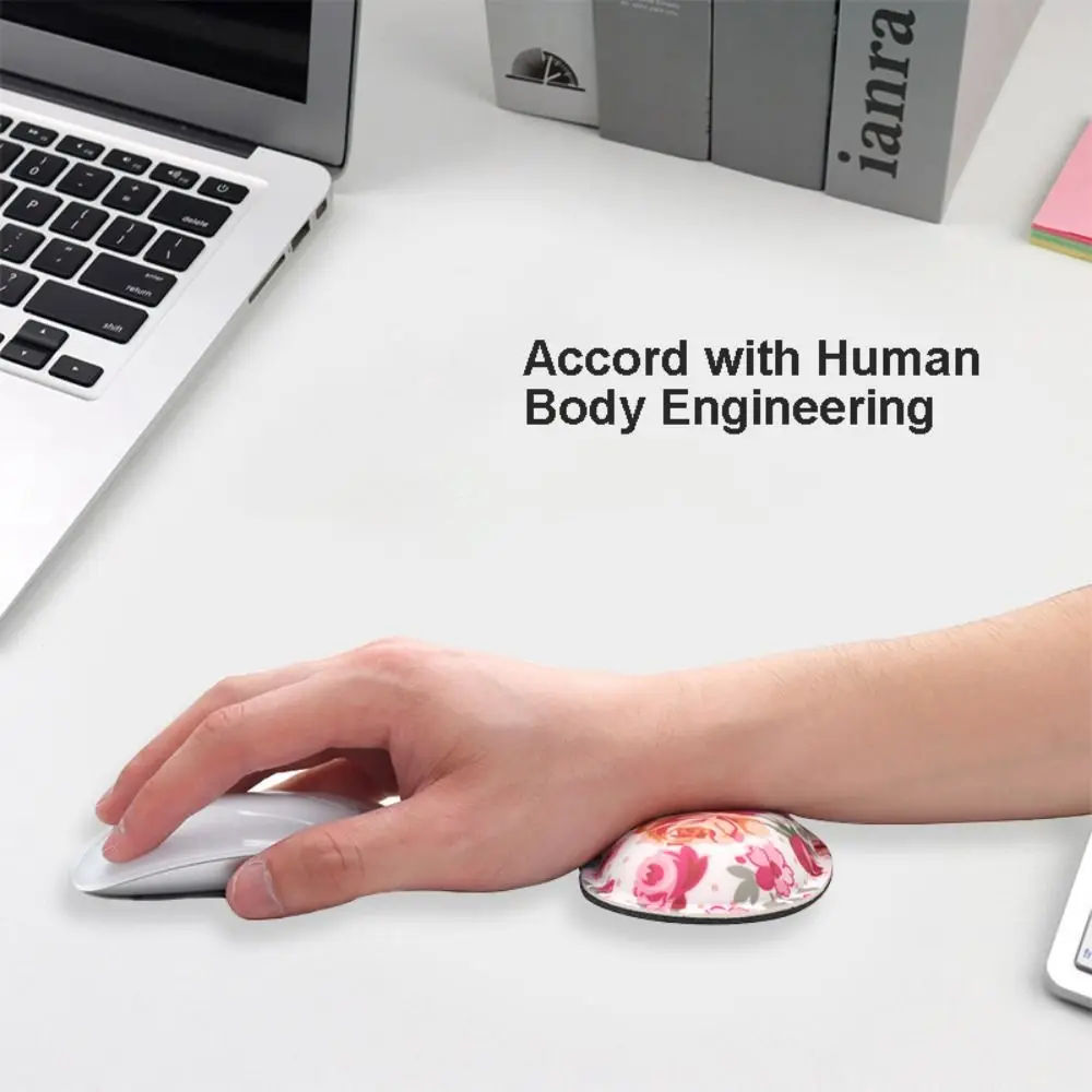 Aksesori Kantor Kreatif Sandaran Tangan Karet Ergonomis Alas Pelindung Pergelangan Tangan Nyaman Anti Selip Alas Mouse Sandaran Tangan Universal