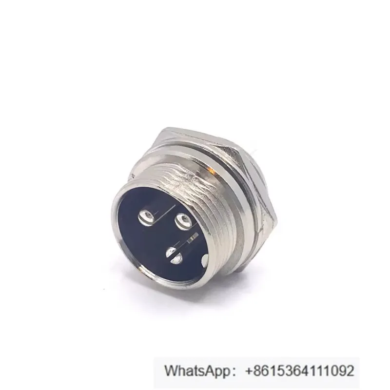 10PCS GX16 3p Receptacle Connector for Wire Welded Top Round Connector