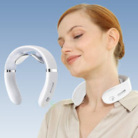 Cervical Massager Protable Mini Neck Shoulder Massager Deep Massage with Adjustable Neck Massager for Neck Relaxation