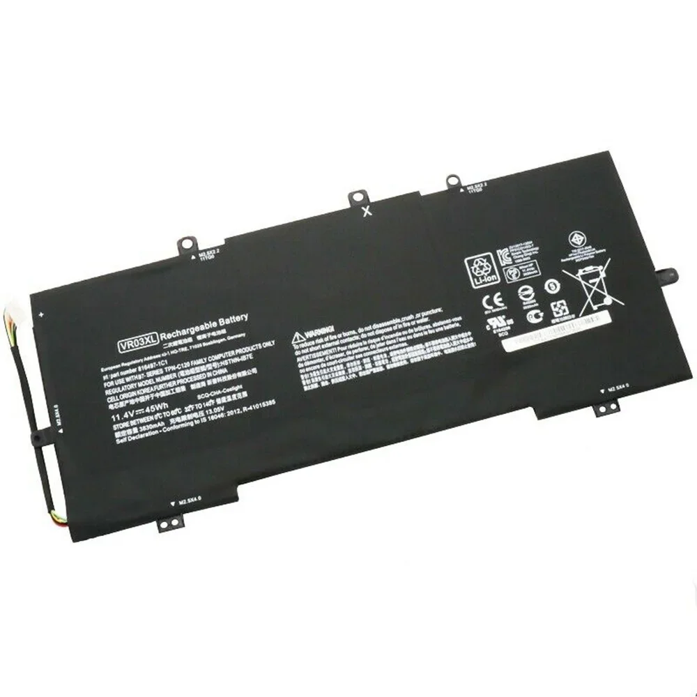 Imagem -03 - Bateria Original do Portátil para a Inveja de hp Brandnew Vr03xl 11.4v 45wh D051tu D056tu Pavilhão 13-d 8164971c1 Hstnn-ib7e