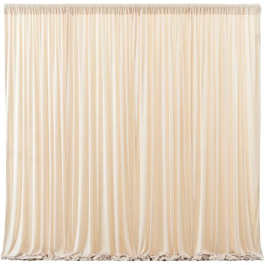 

Фон-штора цвета шампань, 4 панели, без складок, полиэстер, для фотосъемки, для детских праздников, дней рождения, фотозон